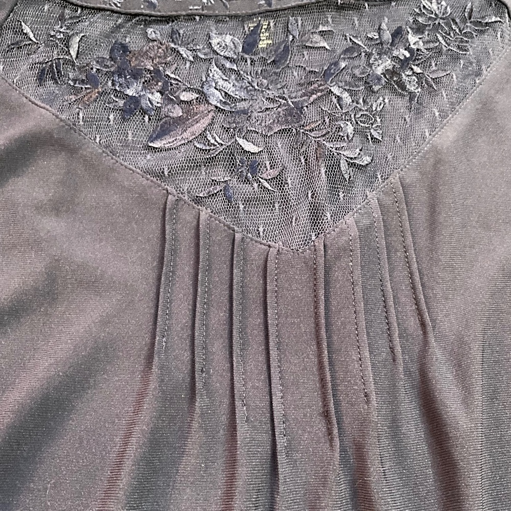 Dark Periwinkle, long sleeve slinky top from White House Black Market. Elegant. - Picture 3 of 9
